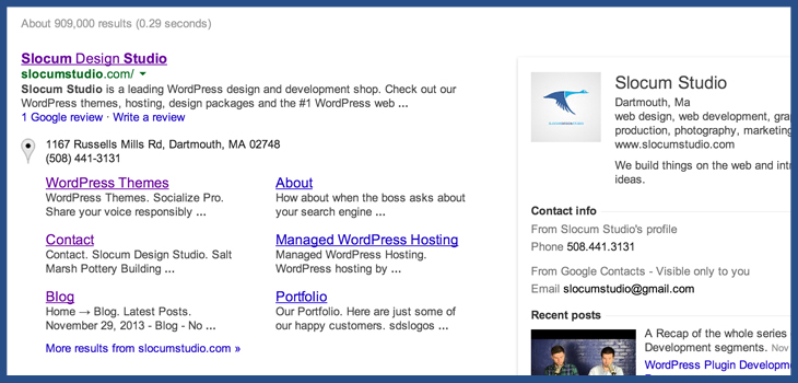 Local SEO Search Result