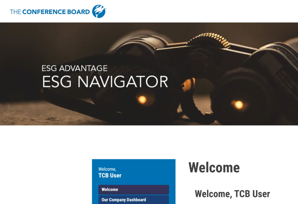 ESG Navigator Case Study The Conference Board Branding