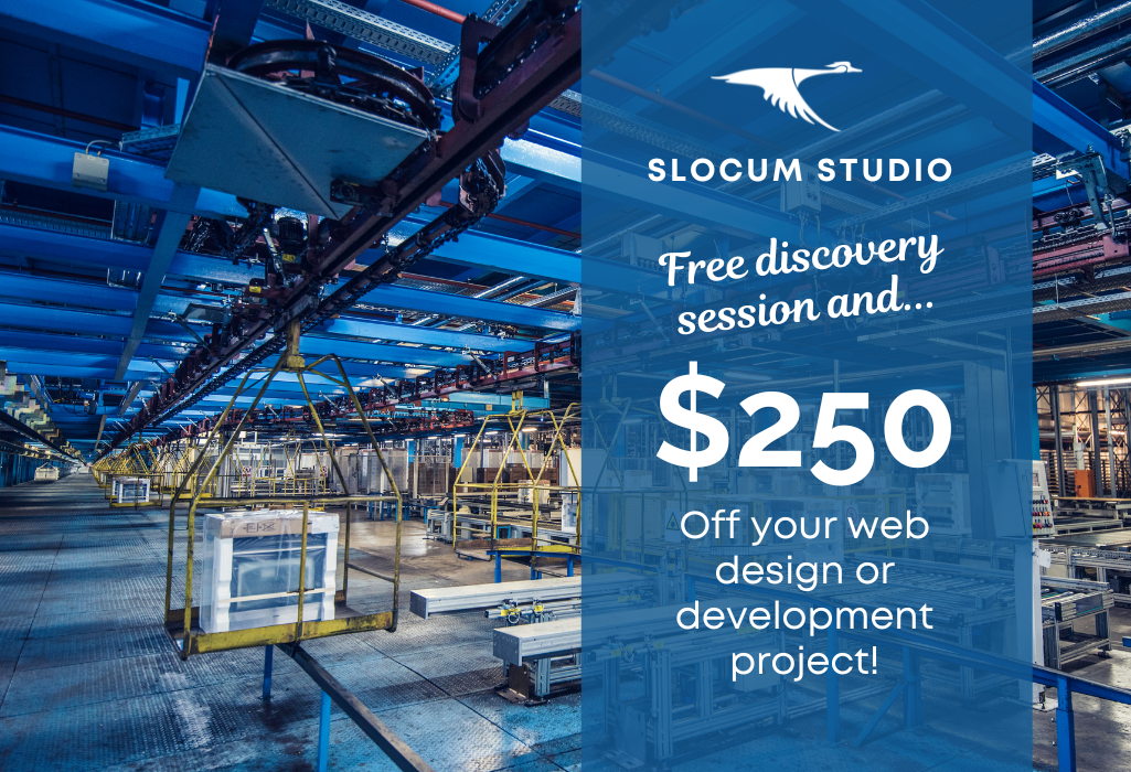 Slocum coupon off of web design or development