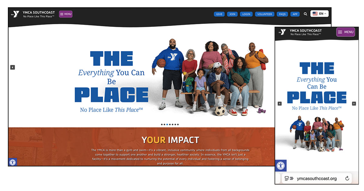 YMCA-MAIN-RESPONSIVE Web Design in Dartmouth, MA That Drives Real Business Growth